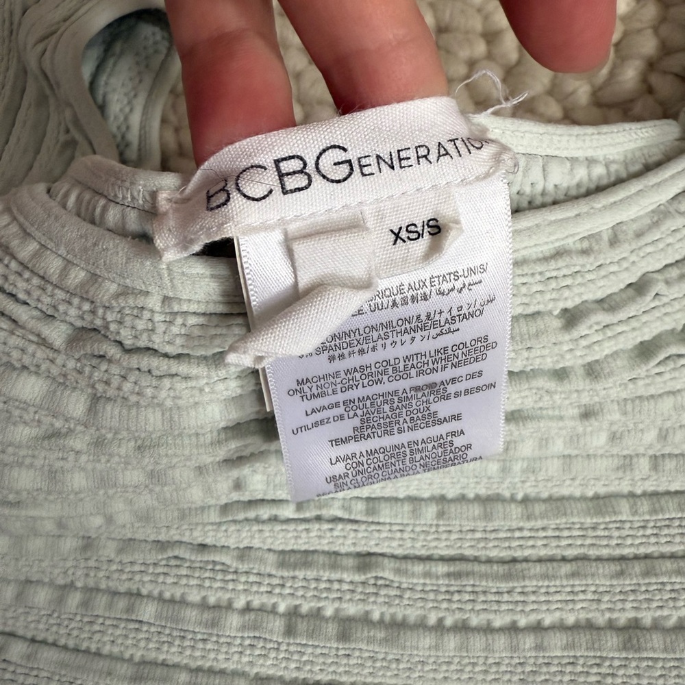 BCBGeneration vintage Soft Blue Mini Dress - Picture 3 of 3